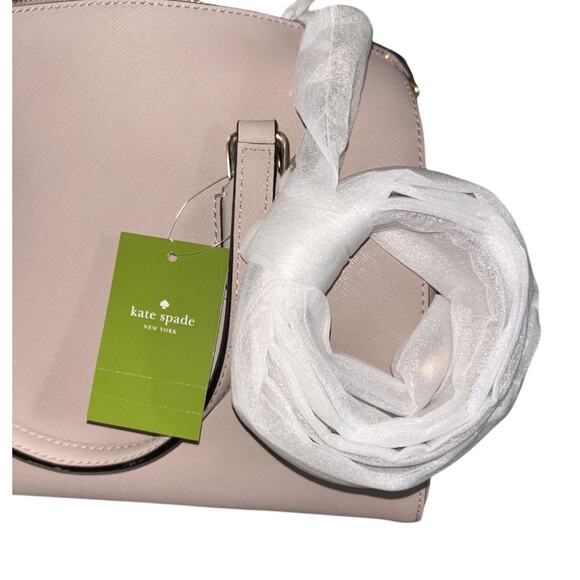 NWT Kate Spade Laurel Way Lanae Leather Almondine Tan Crossbody Satchel - Picture 9 of 9